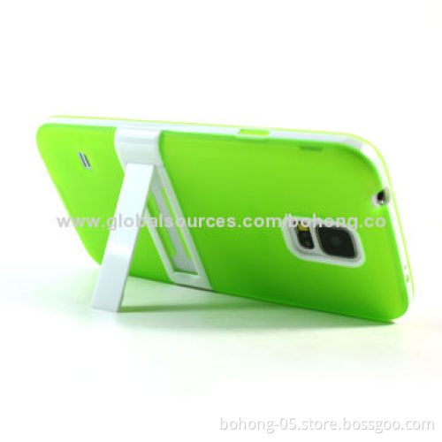 Matte TPU + PC Holder 3-in-1 Cases for Samsung S5, Different Colors Available